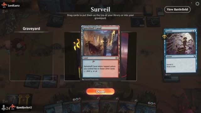 Watch MTG Arena Video Replay - Izzet Control by HamHocks42 VS Mono Black Control by LordLurtz - Standard Ranked