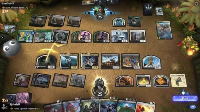 Watch MTG Arena Video Replay - Rogue by Grindalf VS Ajani, Sleeper Agent by HazeSpark - Historic Brawl