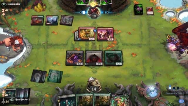 Watch MTG Arena Video Replay - Golgari Midrange by HamHocks42 VS Gruul Midrange by EvanCantor - Standard Traditional Ranked