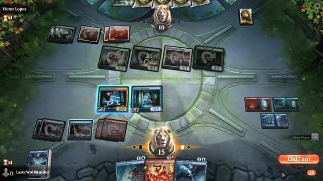 Watch MTG Arena Video Replay - Rogue by LaserWolfMurder VS GW by Victor Lopez - MWM Jump In