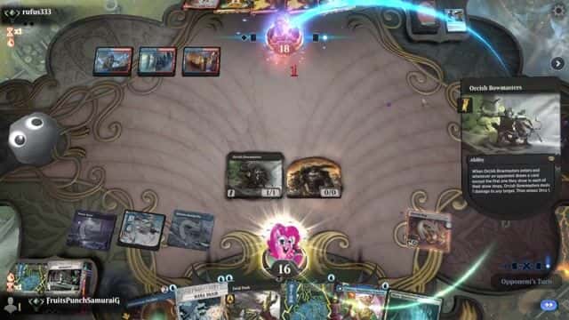 Watch MTG Arena Video Replay - Dimir Tempo by FruitsPunchSamuraiG VS Izzet Spells by rufus333 - Timeless Traditional Ranked