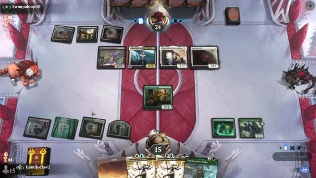 Watch MTG Arena Video Replay - Selesnya Midrange by HamHocks42 VS Orzhov Aggro by Swoopaloop00 - Standard Traditional Ranked