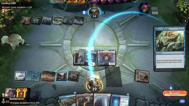 Watch MTG Arena Video Replay - Heliod, the Radiant Dawn by HamHocks42 VS Gonti, Canny Acquisitor by Lostboy2580 - Historic Brawl