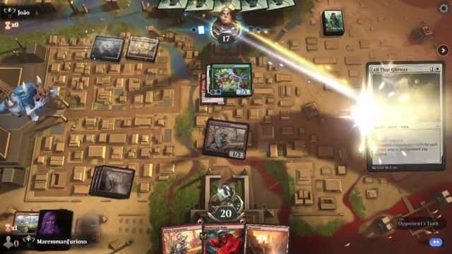 Watch MTG Arena Video Replay - Red Deck Wins by MaremmanFurioso VS Selesnya Enchantments by João - Explorer Ranked