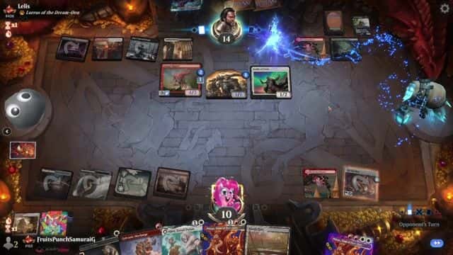 Watch MTG Arena Video Replay - Rogue by FruitsPunchSamuraiG VS 4 Color Midrange by Lelis - Timeless Traditional Ranked