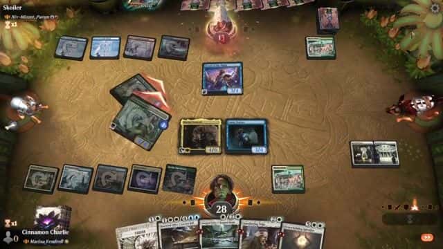 Watch MTG Arena Video Replay - Rogue by Cinnamon Charlie VS Niv-Mizzet, Parun by Skoiler - Historic Brawl