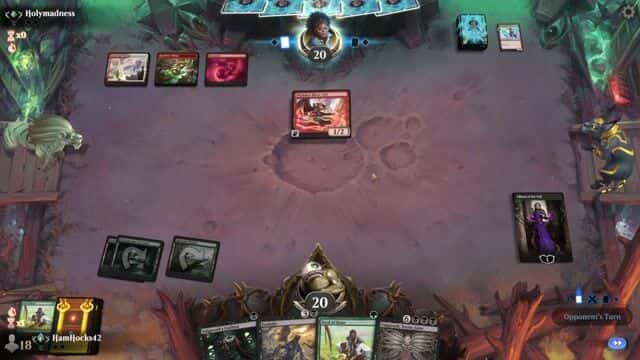 Watch MTG Arena Video Replay - Golgari Midrange by HamHocks42 VS Boros Aggro by Holymadness - Standard Traditional Ranked