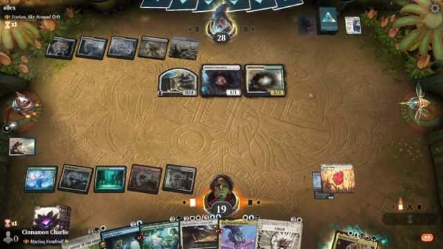 Watch MTG Arena Video Replay - Rogue by Cinnamon Charlie VS Yorion, Sky Nomad by allex - Historic Brawl