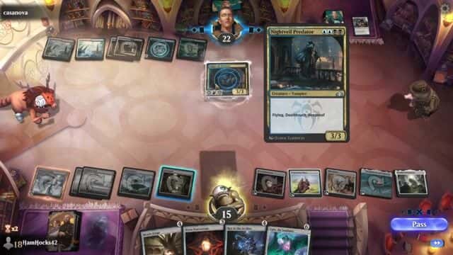 Watch MTG Arena Video Replay - Rogue by HamHocks42 VS Esper Artifacts by casanova - Historic Play