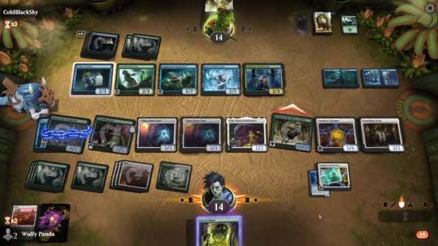 Watch MTG Arena Video Replay - Rogue by Wulfy Panda VS GU by ColdBlackSky - MWM Jump In