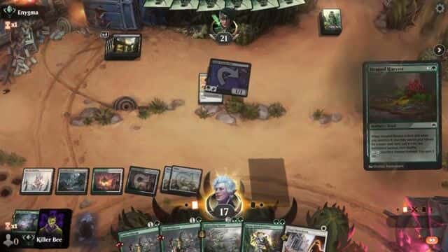 Watch MTG Arena Video Replay - Selesnya Control by Killer Bee VS Golgari Aggro by Enygma - Standard Ranked