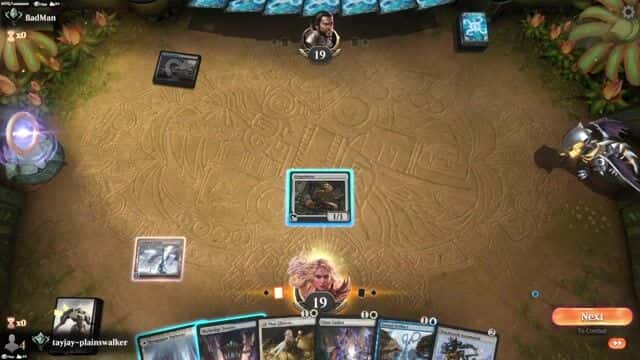 Watch MTG Arena Video Replay - Azorius Artifacts by tayjay-plainswalker VS Grixis Aggro by BadMan - Historic Ranked