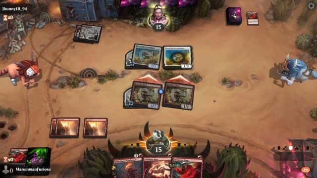 Watch MTG Arena Video Replay - Izzet Aggro by MaremmanFurioso VS Boros Aggro by Jhonny18_94 - Alchemy Event