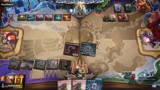 Watch MTG Arena Video Replay - Izzet Midrange by HamHocks42 VS Temur Control by OscarMayer1 - Explorer Challenge Match