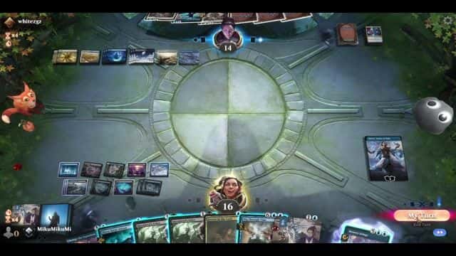 Watch MTG Arena Video Replay - Dimir Control by MikuMikuMi VS Azorius Control by whitezgz - Explorer Traditional Ranked