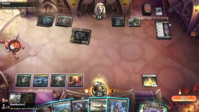 Watch MTG Arena Video Replay - Nethroi, Apex of Death by HamHocks42 VS Eriette of the Charmed Apple by Tomass - Historic Brawl