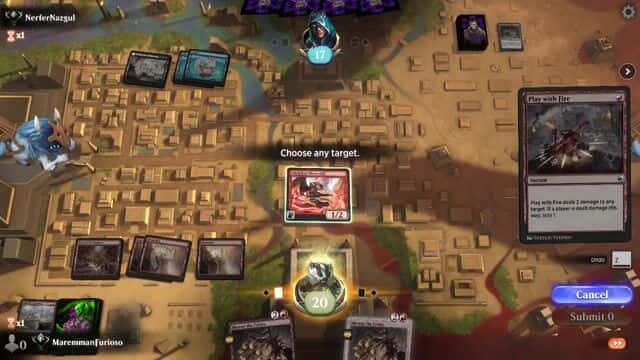 Watch MTG Arena Video Replay - Red Deck Wins by MaremmanFurioso VS Dimir Mill by NerferNazgul - Explorer Ranked