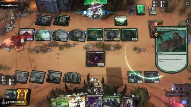 Watch MTG Arena Video Replay - Sultai Midrange by HamHocks42 VS Golgari Midrange by MesssyMessiah - Standard Challenge Match