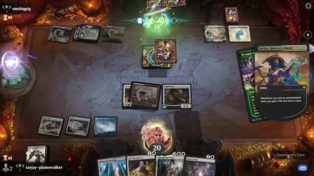 Watch MTG Arena Video Replay - Azorius Aggro by tayjay-plainswalker VS Selesnya Midrange by onebigpig - Historic Ranked