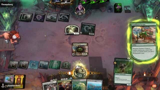 Watch MTG Arena Video Replay - Bant Midrange by HamHocks42 VS Orzhov Midrange by Thompdawg - Standard Challenge Match