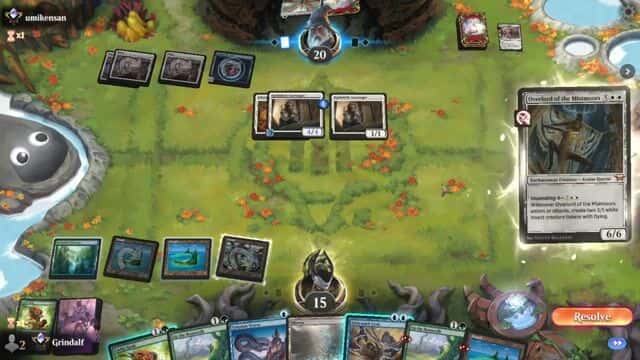 Watch MTG Arena Video Replay - Simic Control by Grindalf VS Mono White Aggro by umikensan - Standard Ranked