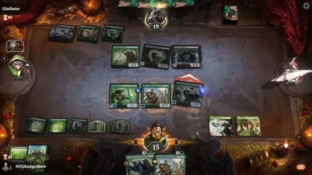 Watch MTG Arena Video Replay - Rogue by MTGBudgetBrew VS Golgari Aggro by Gladiator - Historic Play