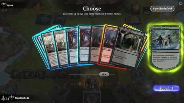 Watch MTG Arena Video Replay - Bant Control by HamHocks42 VS Golgari Control by tyasa - Standard Ranked