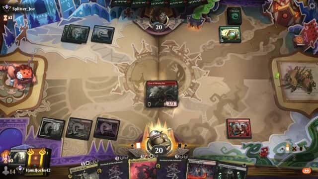 Watch MTG Arena Video Replay - Mardu Midrange by HamHocks42 VS Simic Aggro by Splitter_Joe - Standard Ranked