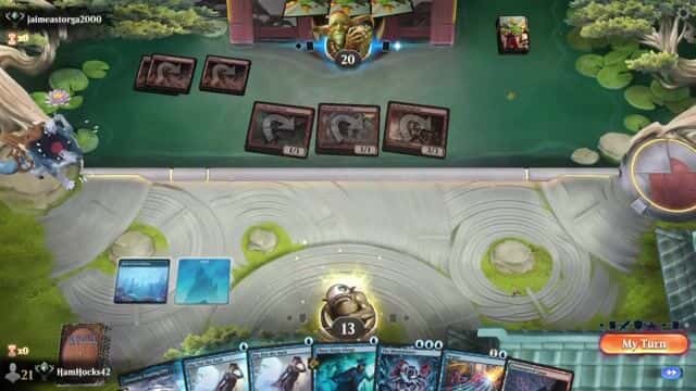 Watch MTG Arena Video Replay - Izzet Mindskinner by HamHocks42 VS Red Deck Wins by jaimeastorga2000 - Explorer Ranked