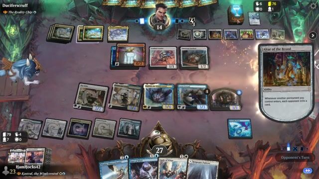 Watch MTG Arena Video Replay - Kastral, the Windcrested by HamHocks42 VS The Reality Chip by Duciferscruff - Historic Brawl Challenge Match