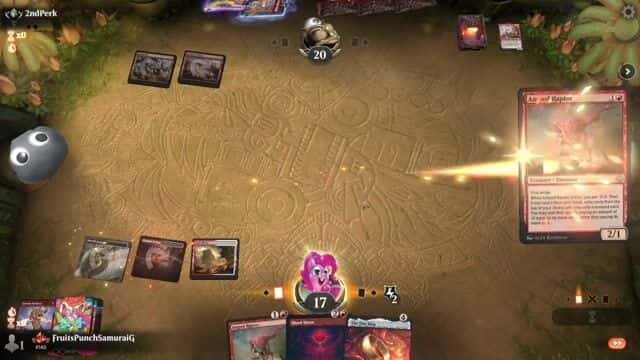 Watch MTG Arena Video Replay - Boros Energy by FruitsPunchSamuraiG VS Red Deck Wins by 2ndPerk - Timeless Traditional Ranked