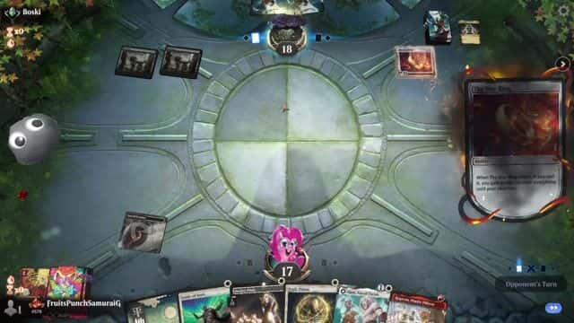 Watch MTG Arena Video Replay - Boros Energy by FruitsPunchSamuraiG VS Golgari Reanimator by Boski - Timeless Traditional Ranked