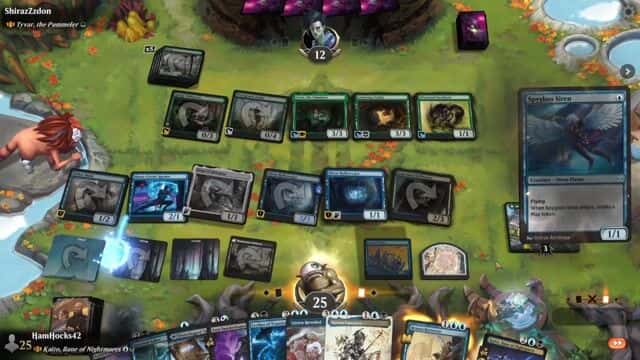 Watch MTG Arena Video Replay - Rogue by HamHocks42 VS Tyvar, the Pummeler by ShirazZzdon - Historic Brawl Challenge Match