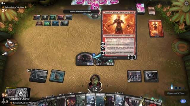 Watch MTG Arena Video Replay - Rogue by Cinnamon Charlie VS Esika, God of the Tree by ika - Historic Brawl