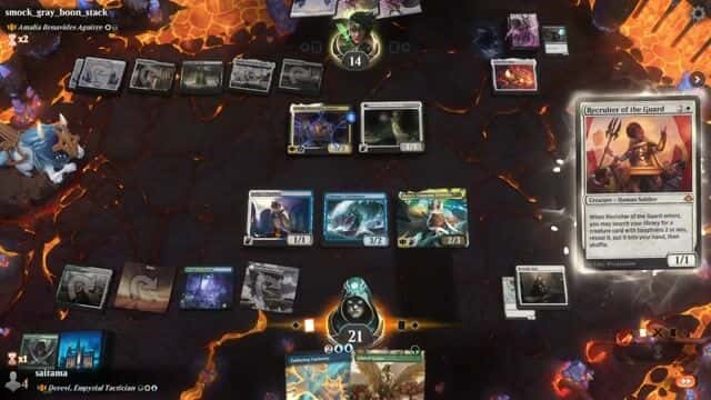 Watch MTG Arena Video Replay - Derevi, Empyrial Tactician by saitama VS Amalia Benavides Aguirre by smock_gray_boon_stack - Historic Brawl