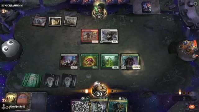 Watch MTG Arena Video Replay - Rogue by HamHocks42 VS Boros Midrange by SUNSCREAMMMM - Historic Play