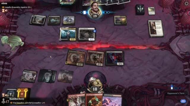 Watch MTG Arena Video Replay - Vial Smasher, Gleeful Grenadier by HamHocks42 VS Amalia Benavides Aguirre by oissu - Standard Brawl