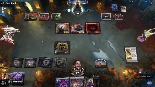 Watch MTG Arena Video Replay - Mono Black Discard by Numbskull VS Jund Sacrifice by Stoic Knight - Explorer Traditional Ranked