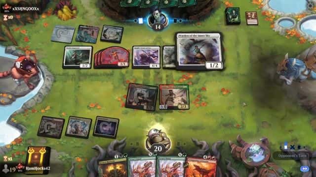 Watch MTG Arena Video Replay - Jund Aggro by HamHocks42 VS Jeskai Convoke by xXSHNGOOXx - Standard Ranked