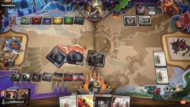 Watch MTG Arena Video Replay - Mardu Legends by HamHocks42 VS Domain Ramp by Thompdawg - Standard Challenge Match