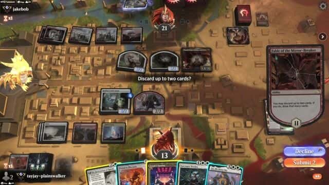 Watch MTG Arena Video Replay - Rogue by tayjay-plainswalker VS Boros Aggro by jakebob - Historic Ranked