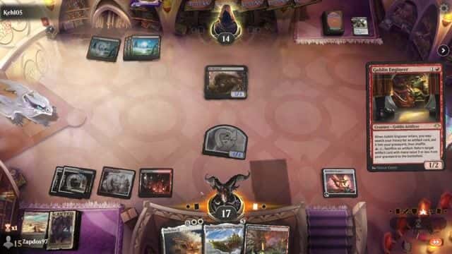 Watch MTG Arena Video Replay - Mardu Greasefang by Zapdos97 VS Mono Black Discard by Kehl05 - Historic Event