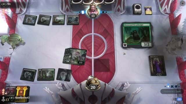 Watch MTG Arena Video Replay - Golgari Midrange by HamHocks42 VS Golgari Midrange by Six - Standard Traditional Ranked