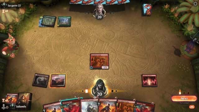 Watch MTG Arena Video Replay - Boros Leyline by Juliandx VS Mono Green Toxic by Lu gatto 22 - Historic Ranked