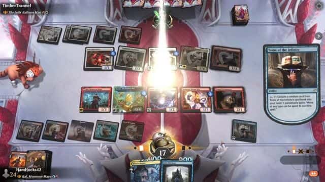 Watch MTG Arena Video Replay - Ral, Monsoon Mage by HamHocks42 VS The Jolly Balloon Man by TimberTrannel - Historic Brawl Challenge Match