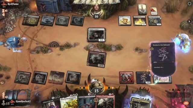 Watch MTG Arena Video Replay - Mardu Midrange by HamHocks42 VS Mono White  by RedFlame - Standard Traditional Ranked