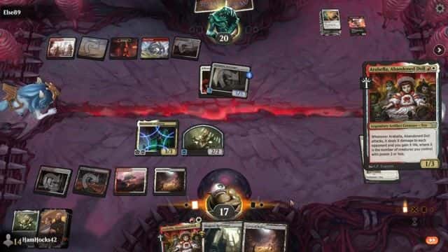 Watch MTG Arena Video Replay - Mardu Legends by HamHocks42 VS Boros Convoke by Else89 - Standard Challenge Match