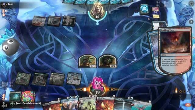 Watch MTG Arena Video Replay - Simic Midrange by FruitsPunchSamuraiG VS Azorius Control by Tean - Timeless Traditional Ranked