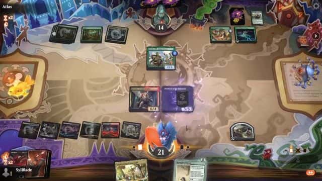 Watch MTG Arena Video Replay - Mardu Midrange by SylBlade VS Mono Green Midrange by Atlas - Alchemy Traditional Play