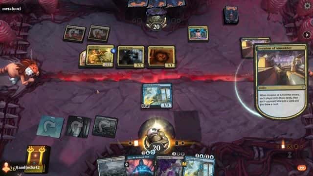 Watch MTG Arena Video Replay - Dimir Midrange by HamHocks42 VS Jund Aggro by metafoozi - Standard Challenge Match